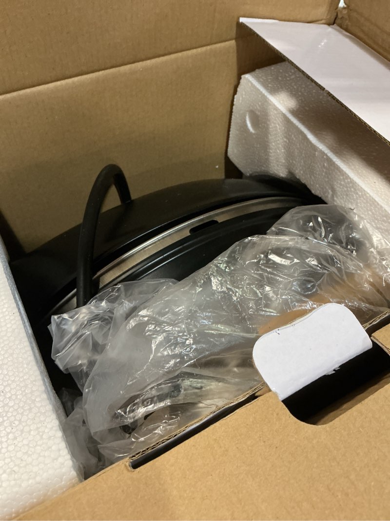 Condition photo showing As Is for PYY Pizza Oven Indoor 12 Inch Electric Pizza Oven Countertop Heats up to 800? with Pizza Stone Viewing Window Thermometer Table Top Pizza Cooker Portable Pizza Maker Machine for Home Patio RV Dorm