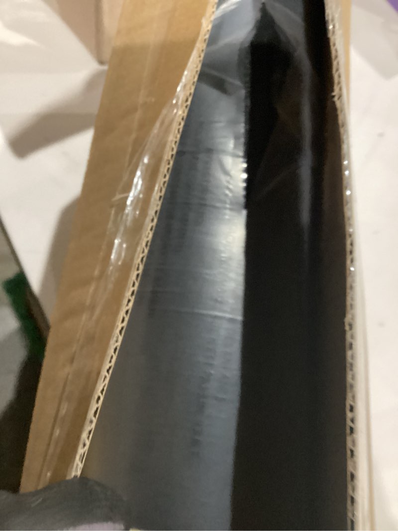 Condition photo showing As Is for Chair Cushions for Dining Chairs Set of 4, Non Slip Kitchen Chair Pads, 17" x 16" x 2", Indoor Dining Chair Cushions with Ties, D-Shaped Seat Cushions for Kitchen Chairs, Black Black 4 Pack