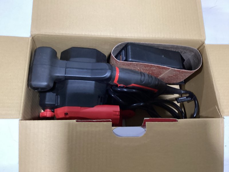 Condition photo showing Good Condition for hyper tough 6-amp belt sander, 3 x 18-inch, corded, 2613