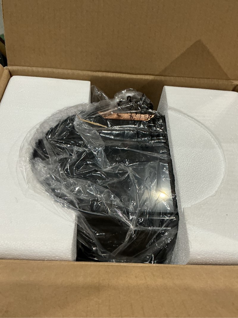 Condition photo showing Good Condition for 6.5qt visible glass air fryer, 8-in-1 long tray design with 360° viewing window, digital touchscreen, fries, cake, defrost, chicken wings, dishwasher safe, oil-less oven