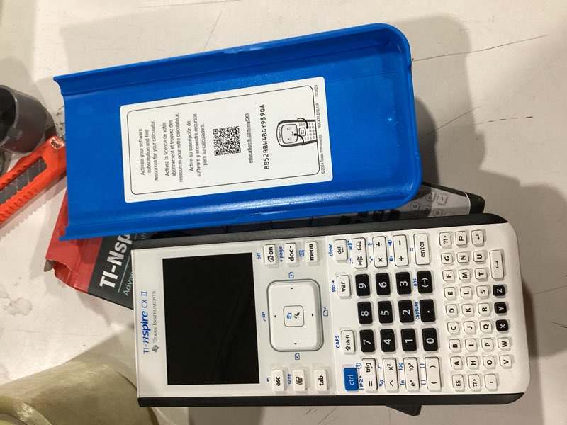Condition photo showing Good Condition for Texas Instruments TI-Nspire CX II Color Graphing Calculator with Student Software (PC/Mac) White 3.54 x 7.48 White Single Pack Calculator