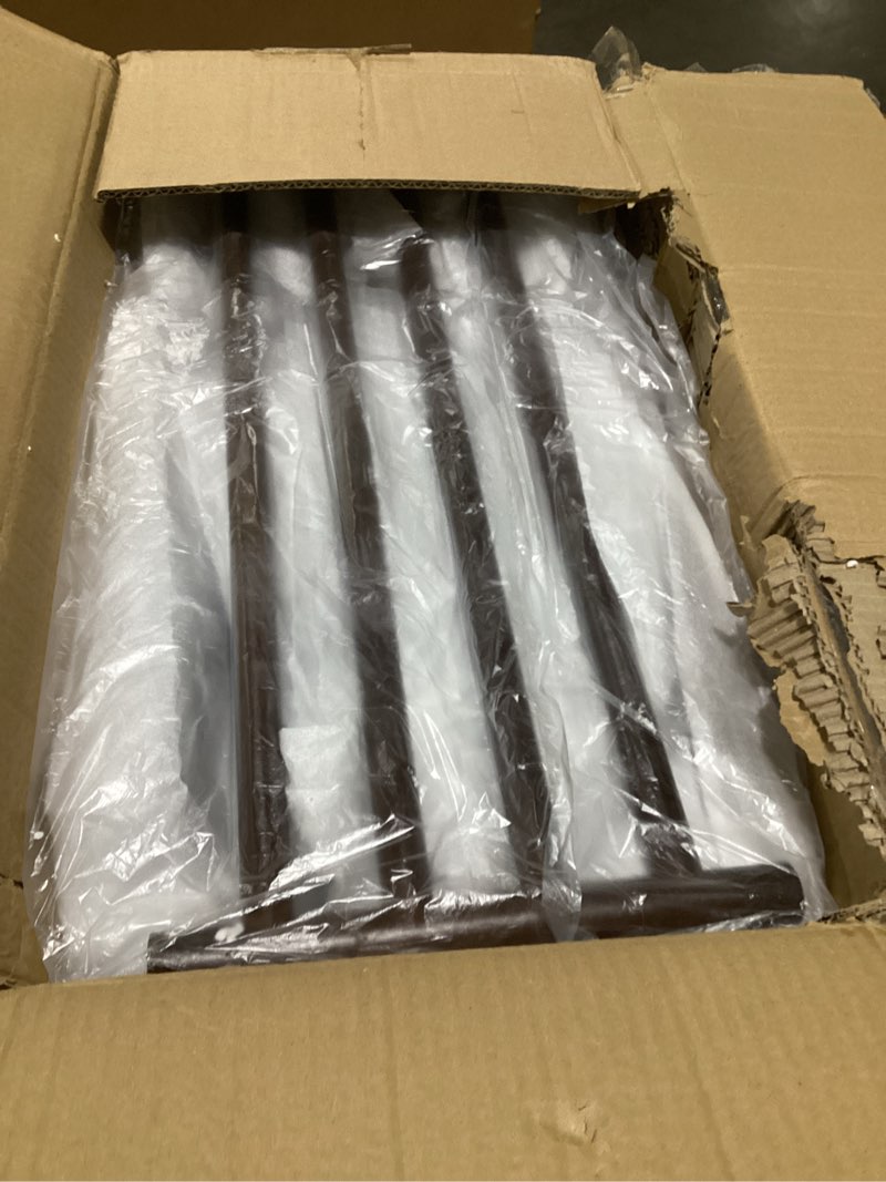 Condition photo showing Good Condition for Solid Wood Shoe Bench with Cushion, 2-Tier Shoe Rack for Front Door Entrance, Enterway Benches with Shoe Storage (Walnut, 23.6in) 23.6in Walnut