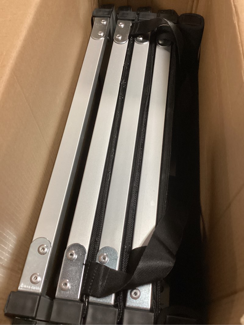 Condition photo showing As Is for 63" Long Dog Ramp for Car, Foldable Dog Ramps for Large Pet, Portable Dogs Ramp for Truck, 17" Wide Pet Car with Non-Slip Rug Surface, Pet Ramp for Large Dogs Up to 200LBS for Car, SUV & Truck-L Upgraded 63" L x 17.4" W