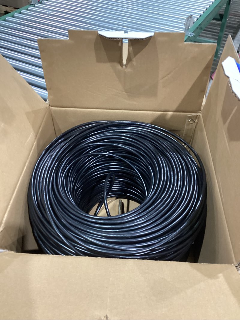 Condition photo showing Good Condition for MONK CABLES | CAT6 Plenum Cable 1000ft | UTP, 23AWG, 550MHz | DSX-8000 Certified | Most Certified Cable of The Whole Market (Black)