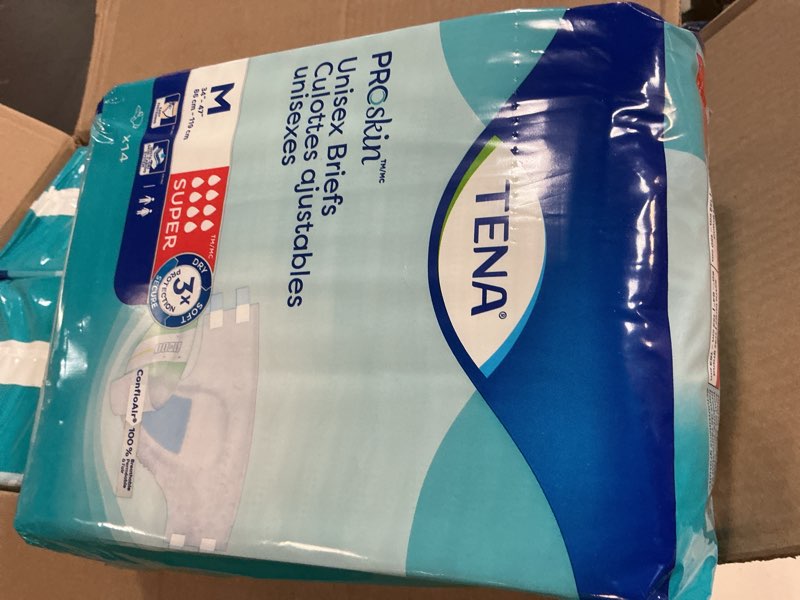Condition photo showing Good Condition for TENA ProSkin Unisex Adult Diapers with Tabs, Maximum Absorbency, Medium, 56 ct Medium 56