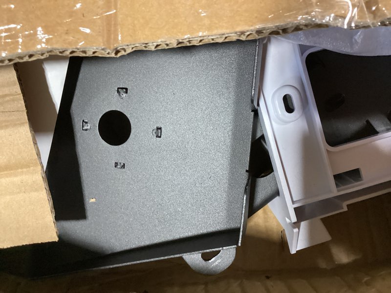 Condition photo showing As Is for starlink gen 3 mount, 28.3in starlink mounting adapter with 2-in-1 router mount, adjustable satellite dish mount kit with 360°rotatable pole for wall, roof, eaves installation, all metal construction