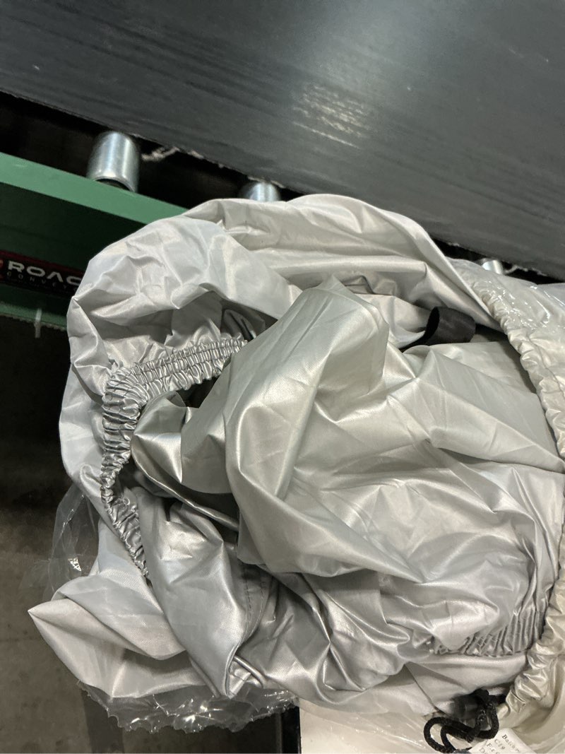 Condition photo showing As Is for car cover, suv waterproof car covers for automobiles all weather | all season, uv hail protection, snowproof full car cover, outdoor full cover, universal fit suv up to 190" visit the gordita store dca4879