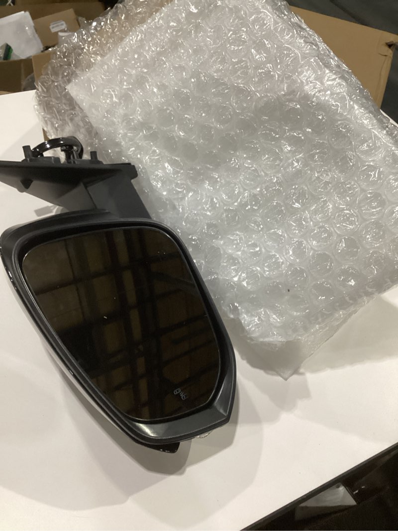 Condition photo showing New/Like New for Left Driver Side Mirror Compatible With 2014-2019 Toyota Highlander With Manual Folding Power Glass Heated Turn Signal Blind Spot Black Replaces #87940-0E272 TO1320361 (7Pins) Black 7Pins-Left