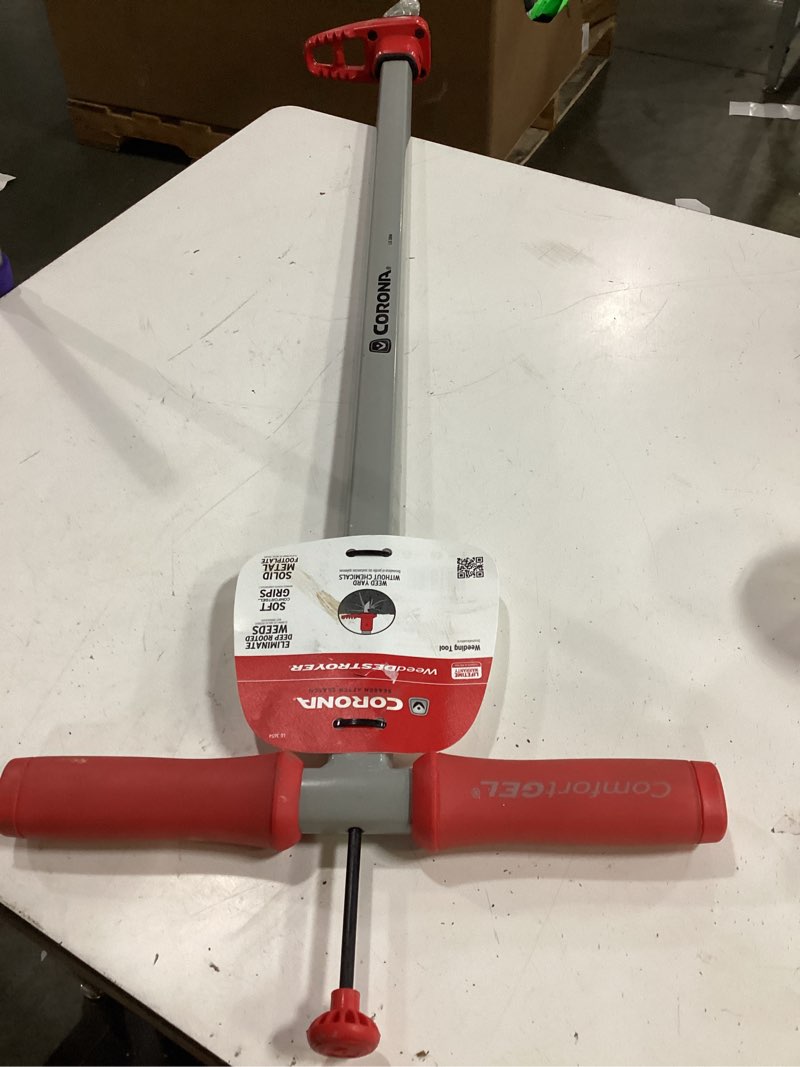 Condition photo showing As Is for corona weeddestroyer 48 in. carbon steel weeder steel handle