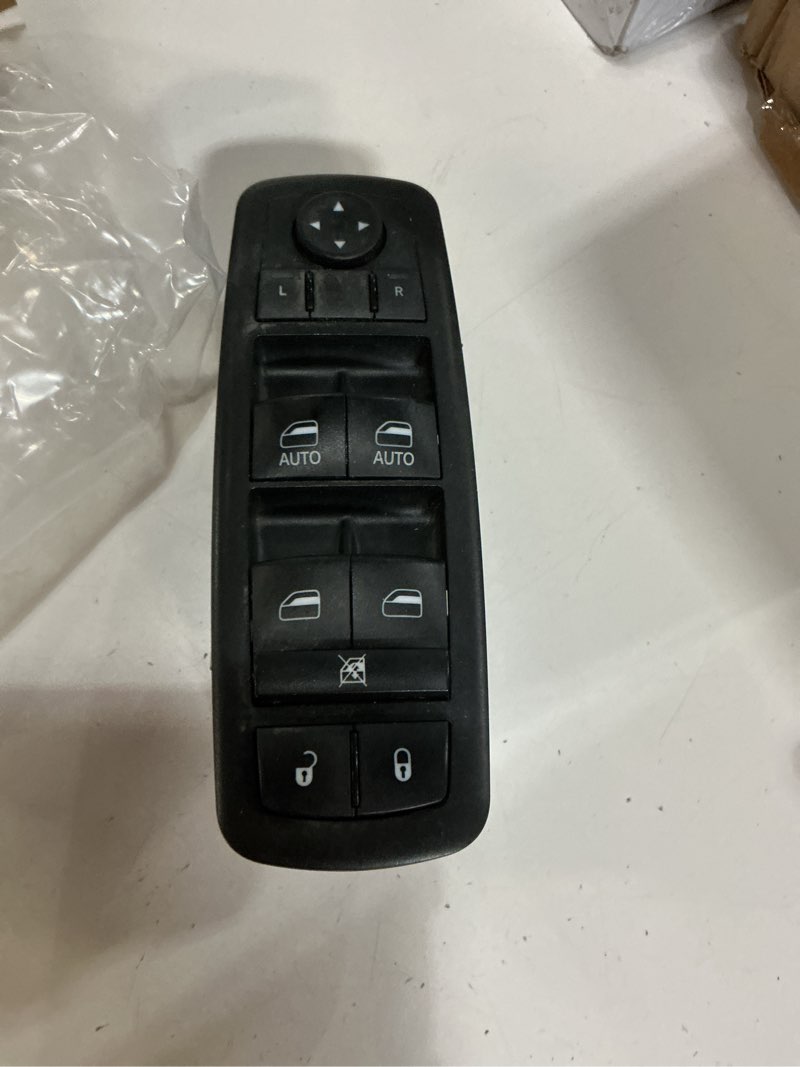 Condition photo showing As Is for 11 pins,2 auto power window switch for 2013-2019 dodge journey | 2013-2014 dodge charger | 2012-2014 chrysle 300,driver side master front left window door lock control button 68139805aa 68139805ab 13-19 journey(2auto/11 pins),13-14 charger,12-14 chrysle