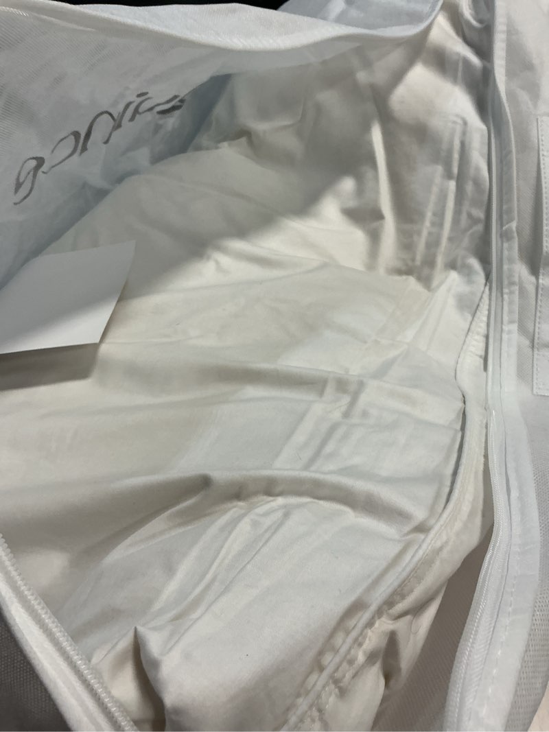 Condition photo showing As Is for premium down alternative pillow king