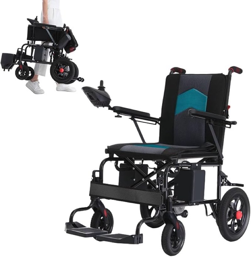 tric Wheelchair, All Terrain Motorized Wheelchair for Seniors,Long Range Lightweight Foldable tric Wheelchair15 Mile Range, 500W Motor