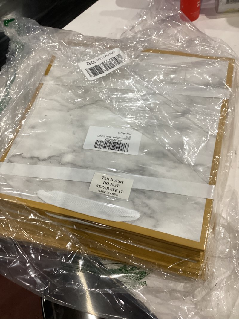 Condition photo showing Good Condition for huaprint large marble paper gift bags, 12 pack, 12x12x12inch - square wedding & party favor bags, ideal for birthdays, goodies, craft retail, candy, cookie, take out 12x12x12 inch (pack of 12) marble