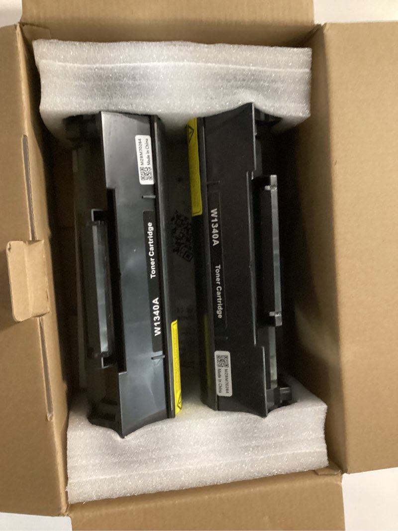 Condition photo showing New/Like New for 134a black toner cartridge (with chip) replacement compatible for hp 134a w1340a toner cartridge 134x w1340x toner use with hp laserjet pro m209dw mfp m234dw m234sdw m234sdn printer ink(2 black)
