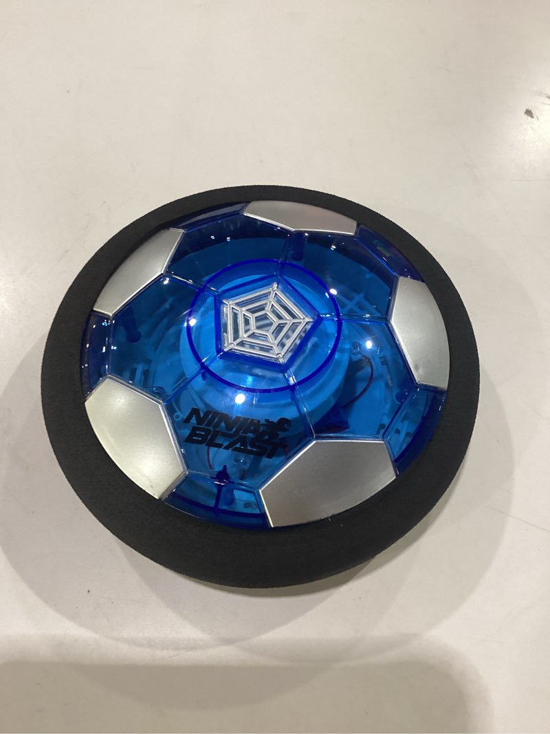 Condition photo showing New/Like New for ninja blast hover soccer light-up ball, birthday gift for boys, indoor toy games, kids gifts for age 5, 6, 7, 8, 9, 10, 11, 12 years old, boy toys for age 3 years and up. single