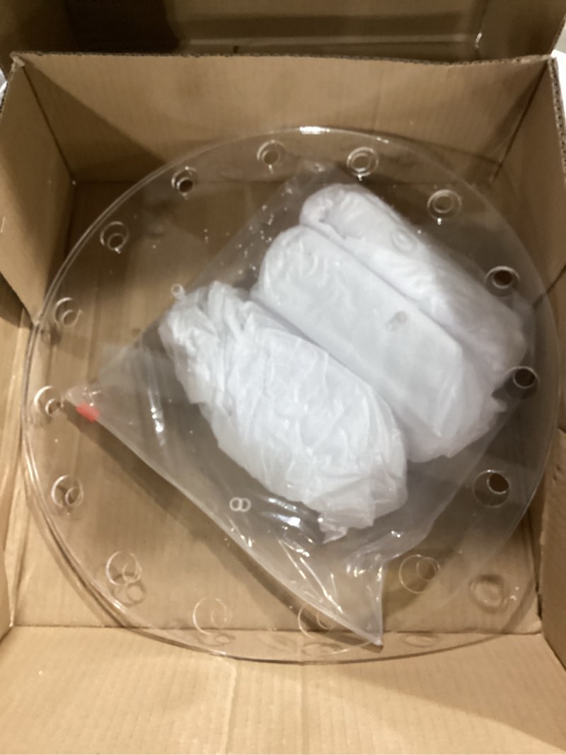 sintuff 14 inch clear acrylic floral crown cake stand with 15 flower tube vase and 3 meter led strin