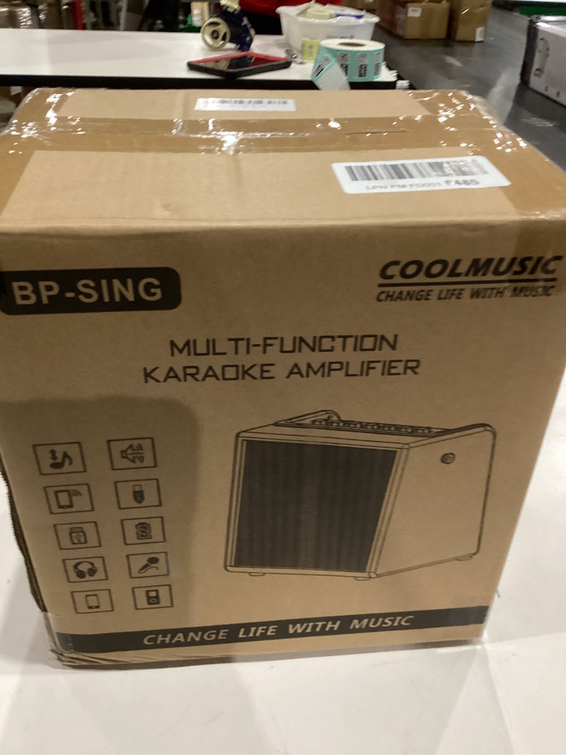 Coolmusic Professional Karaoke Machine with 1 Microphone, Portable Bluetooth Speaker with OTG Suppor