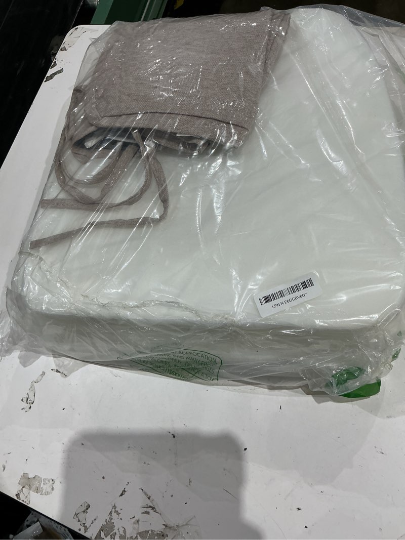 Condition photo showing Good Condition for chair cushions for dining chairs set of 2, non slip kitchen chair pads, 17" x 16" x 2", indoor dining chair cushions with ties, d-shaped seat cushions for kitchen chairs, beige beige 2 pack
