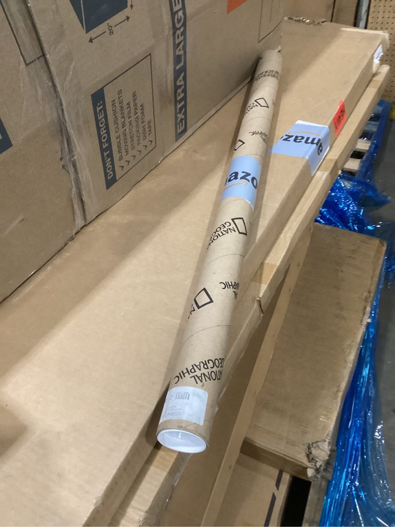 Condition photo showing New/Like New for National Geographic World Wall Map - Classic - Laminated (43.5 x 30.5 in) (National Geographic Reference Map)