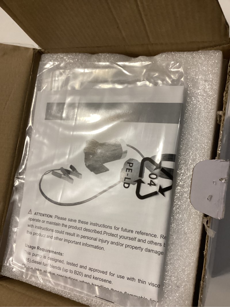 Condition photo showing New/Like New for 12V DC Gasoline Diesel Fuel Transfer Pump with Connection Cables, Upgraded Reversible Pumping, Switch Control, for Gasoline Diesel Kerosene 3.7 GPM-12V