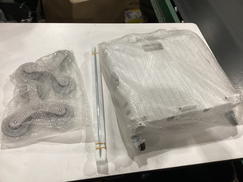 Condition photo showing New/Like New for Collapsible Rolling Crate for Stair Climbing : Rolling Cart for Shopping Teacher Laundry (Milky White)