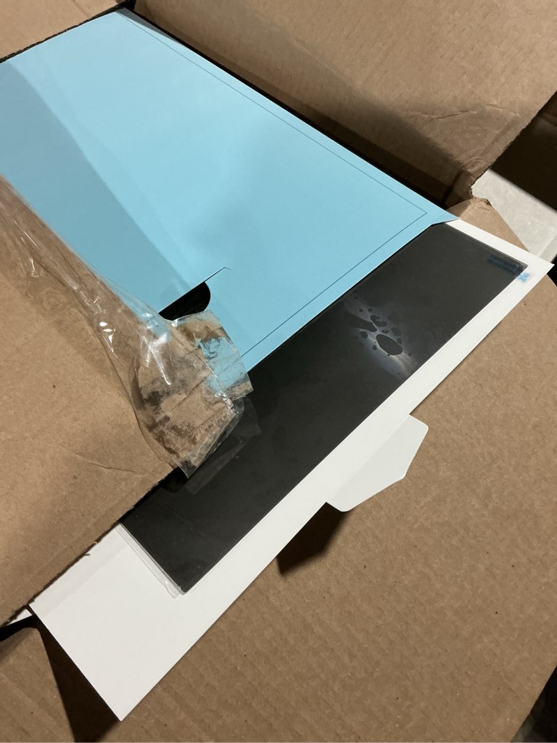 Condition photo showing As Is for [2 pack] 21.5 inch computer privacy screen for 16:9 aspect ratio widescreen monitor, eye protection anti glare blue light computer monitor privacy filter, removable anti-scratch 21in protector 2 pack 21.5 inch (16:9 aspect) black for monitor