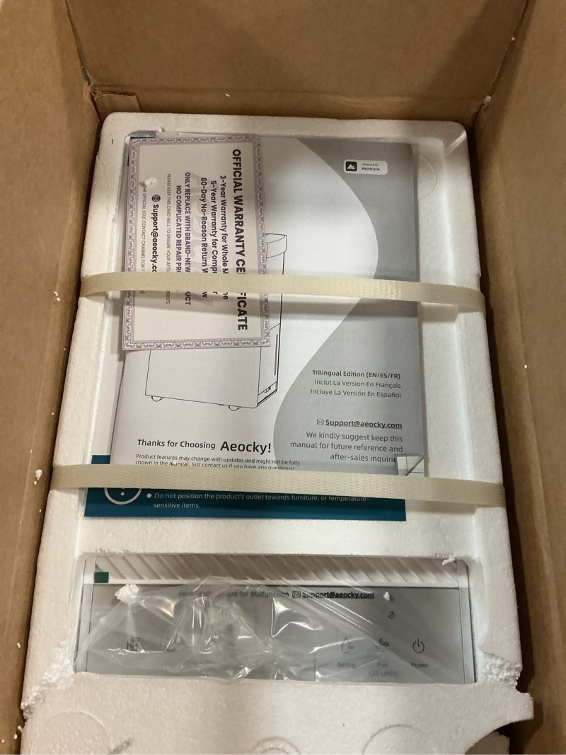 Condition photo showing New/Like New for 4500 sq.ft energy star most efficient 2025 dehumidifier with pump, aeocky max 80 pint/day smart compressor dehumidifier with drain hose, intelligent humidistat,for basement,bedroom,home (white)