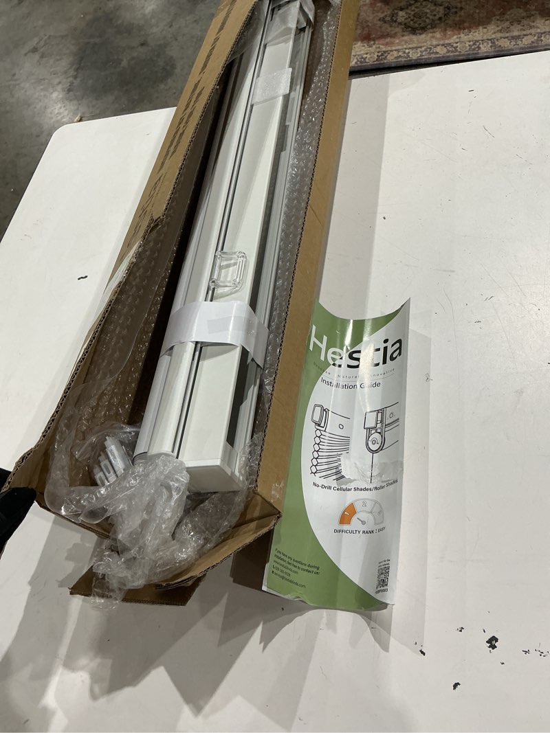 Condition photo showing Good Condition for no drill no tools blackout roller shades for windows, cordless blinds with linen fabric-matched, custom roller blinds for home office door
