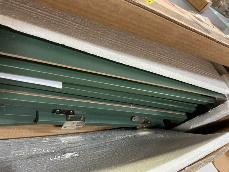 Condition photo showing Good Condition for TEENFON 43" H Storage Cabinet with 4 Doors, Kitchen Cabinet with 6 Door Shelves, Kitchen Pantry Cabinets for Living Room, Dining Room, Bathroom, Forest Green