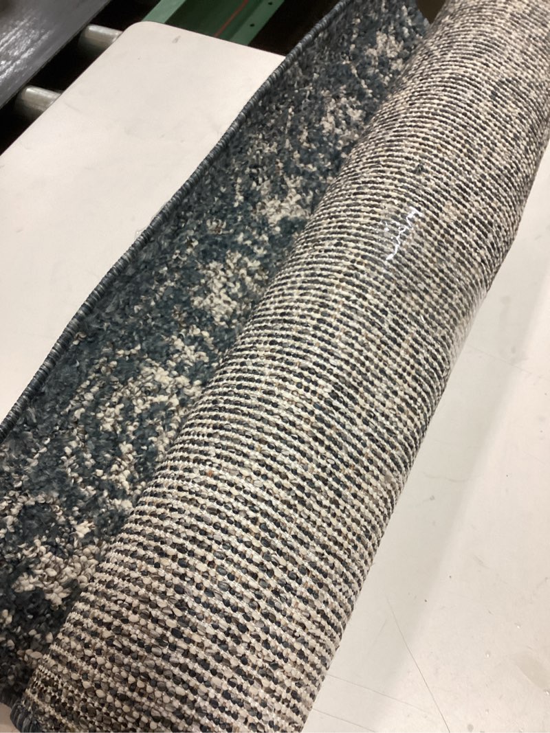 Condition photo showing Good Condition for Loloi Magnolia Home by Joanna Gaines Gigi Collection GIG-02 Navy/Stone 2'-7" x 7'-6" Runner Rug Rectangular Navy / Stone 2'7" x 7'6" (Rectangular)
