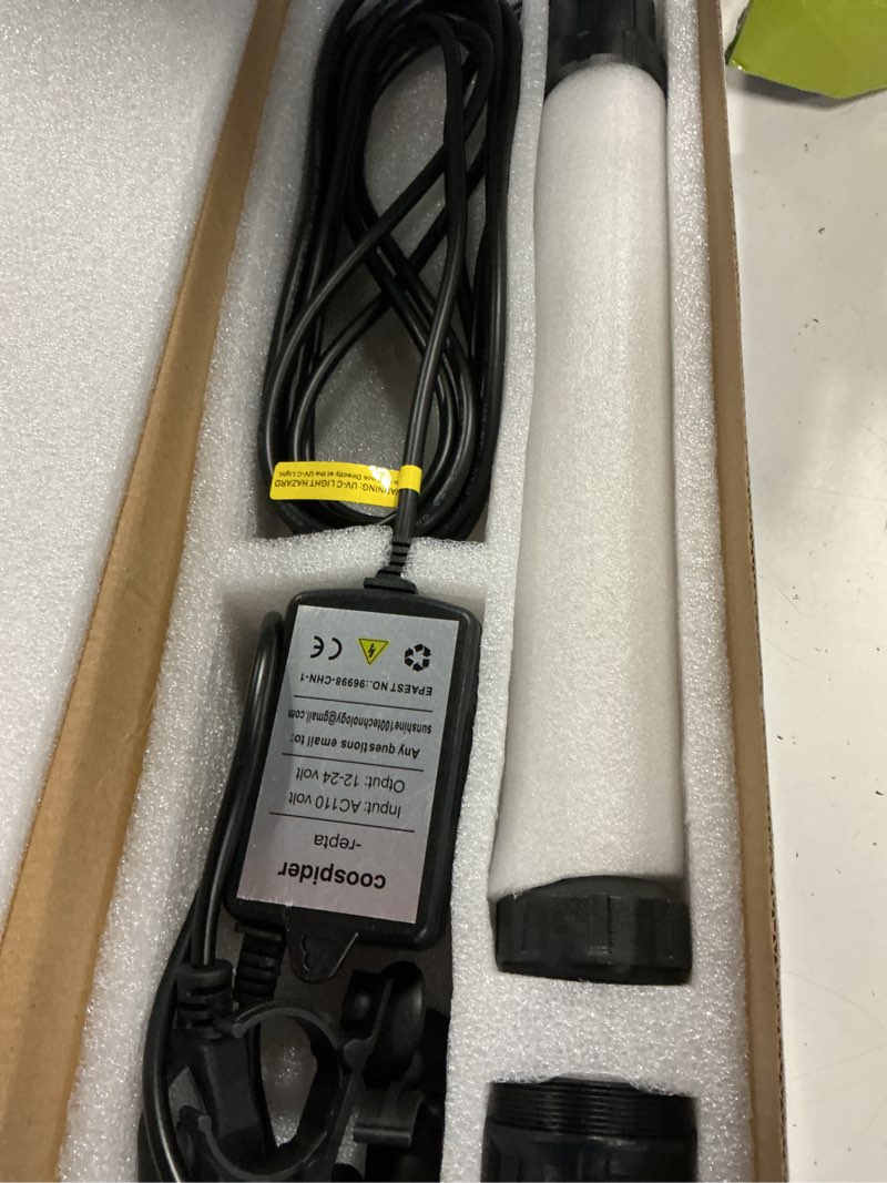 Condition photo showing Good Condition for 32w aquarium uv light for 200-3000 gallon, uv pond water clarifier for koi pond, swimming pool, spa, large fish tank, cold plunge uv light for pond algae control 32w/for 3000 gallon