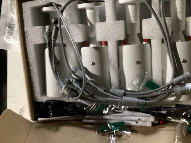 Condition photo showing New/Like New for ?2-Antenna Enhance & 2-Way Audio?Outdoor Wireless Security Camera System, WiFi Video Surveillance, Home Security Cameras NVR 3MP 8-Cams 4TB?60 days storage?