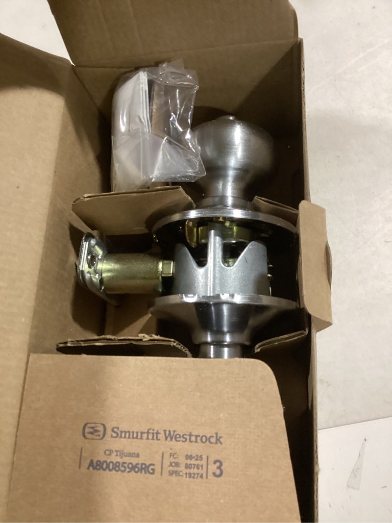 schlage f40 ply 626 plymouth door knob, bed & bath privacy lock, satin chrome satin chrome privacy standard