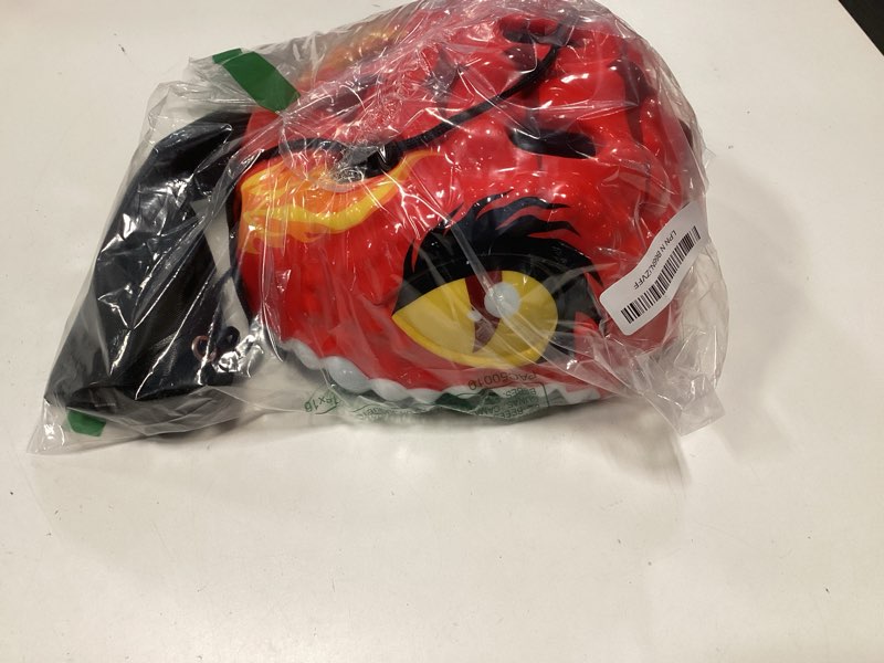 Condition photo showing New/Like New for toddler kids bike helmet,3d dinosaur helmets for boys girls infant/baby to children 1/2/3/4/5/6/7/8 years old lightweight adjustable multi-sports bicycle scooter skateboard skating cycling new red dinosaur one size:48-54 cm / 18.9"-21.3"