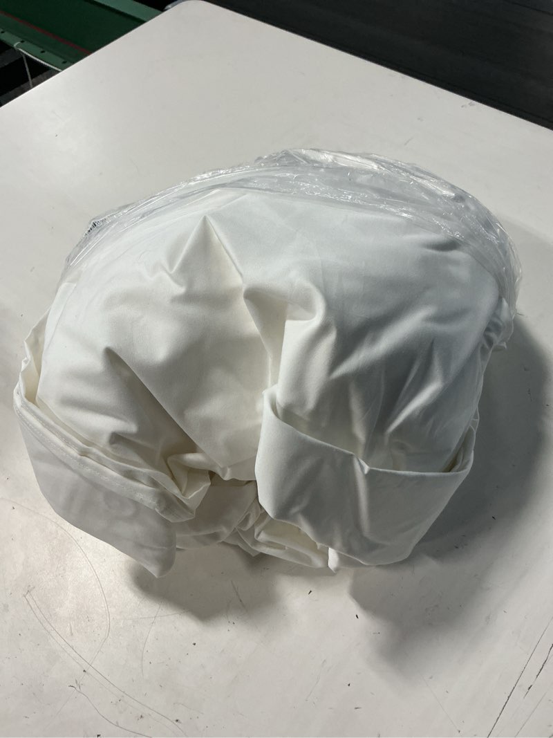 Condition photo showing Good Condition for organic crisp percale duvet cover, full/queen, white