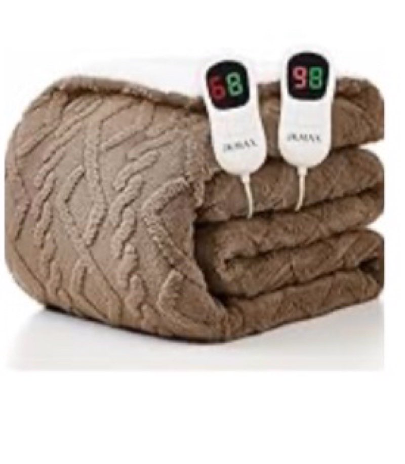 heated electric blanket queen size-84"x90" heating blanket with 10 heating levels & 5 time settings over-heat protection,winter warmer for adults with etl certification?grey? grey queen 84" x 90"