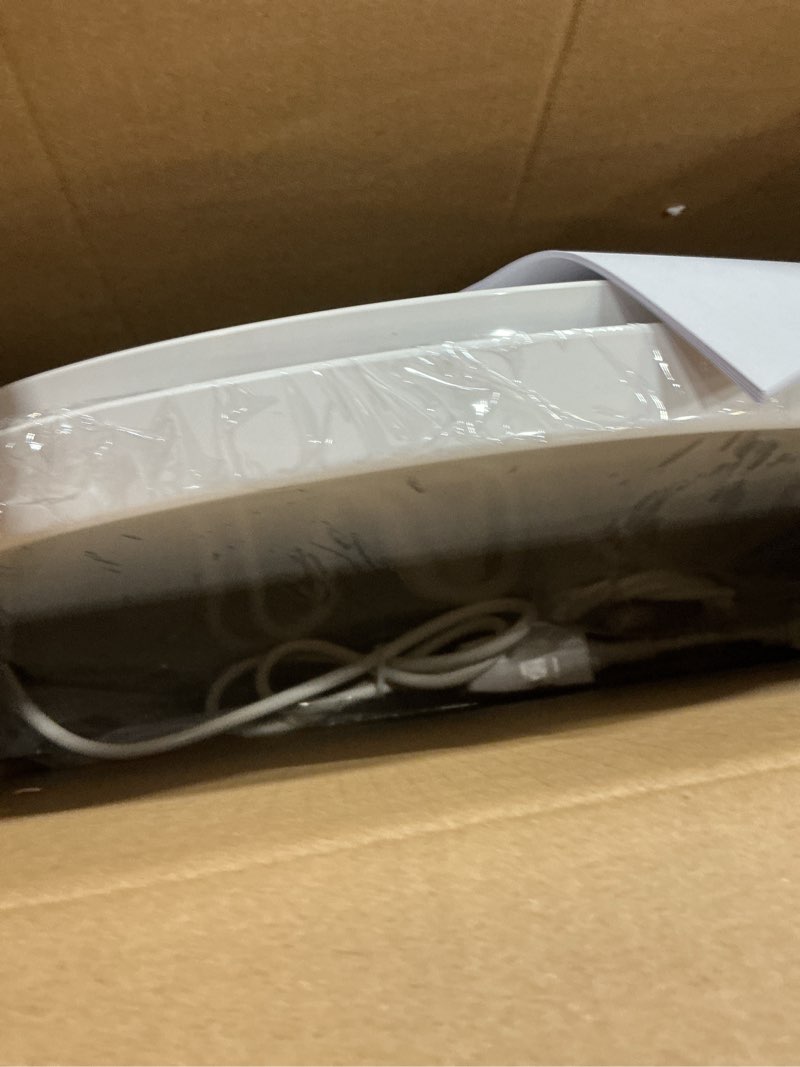 Condition photo showing New/Like New for bidet toilet seat, electric smart heated seat with slow closes, warm water, dryer, vortex wash, rear and front wash, night light, white, 208 (elongated) oval