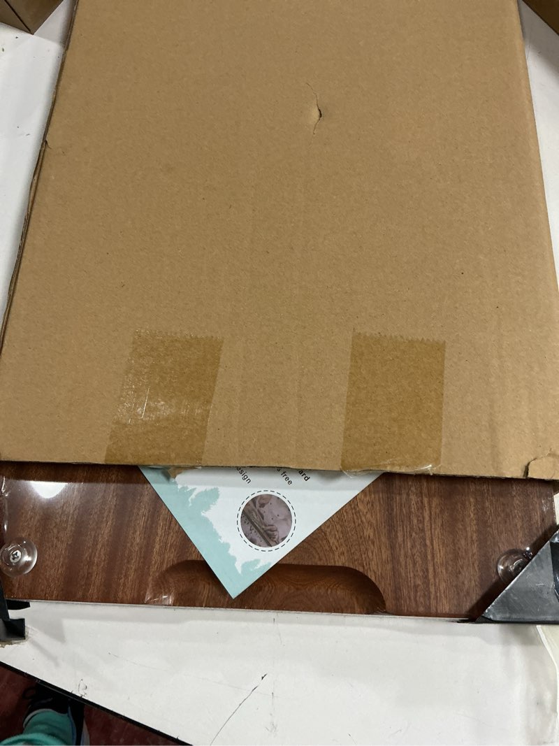 Condition photo showing New/Like New for Wooden Cutting Boards For Kitchen Real Solid Sapele Wood Chopping Board One Piece Thick Hard No Glue Non Toxic With Juice Groove And Stand All Whole Single Wood Butcher Block (18 * 12 * 1.2Inch)