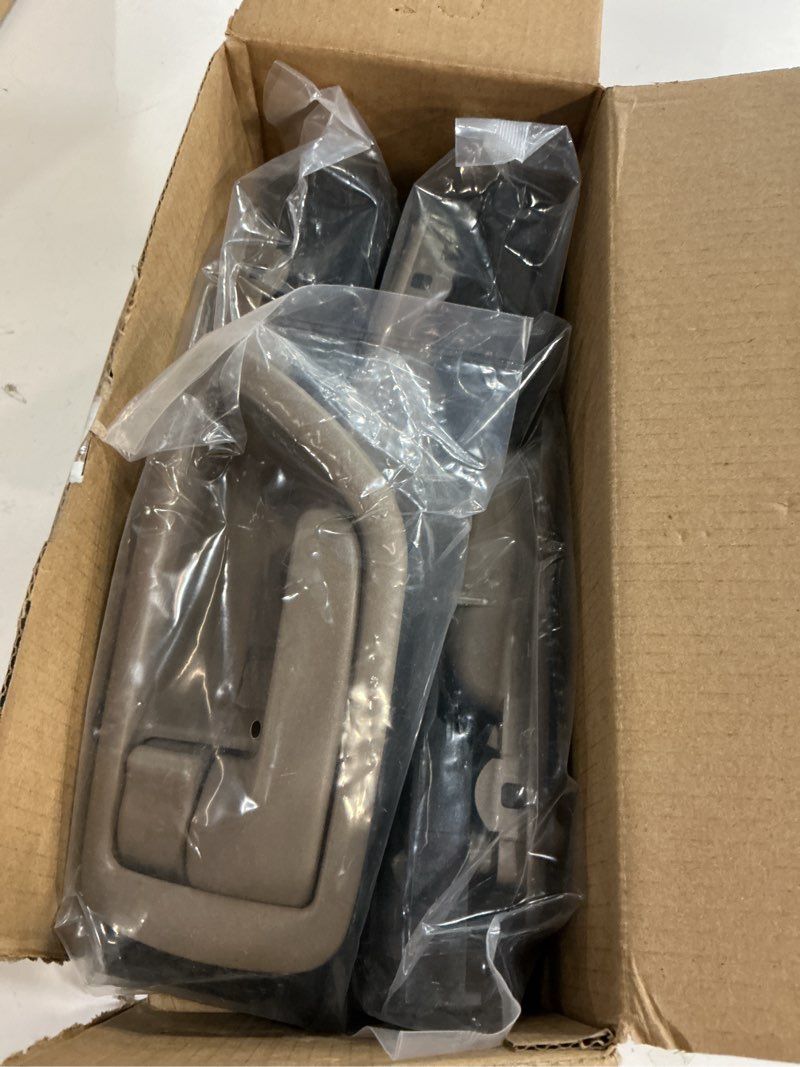 Condition photo showing New/Like New for 4pcs interior door handles w/bezel (beige) compatible with 2000-2007 toyota sequoia, 2000-2004 avalon, 2004-2006 tundra(crew cabs only) - for four full-sized doors 4 pieces
