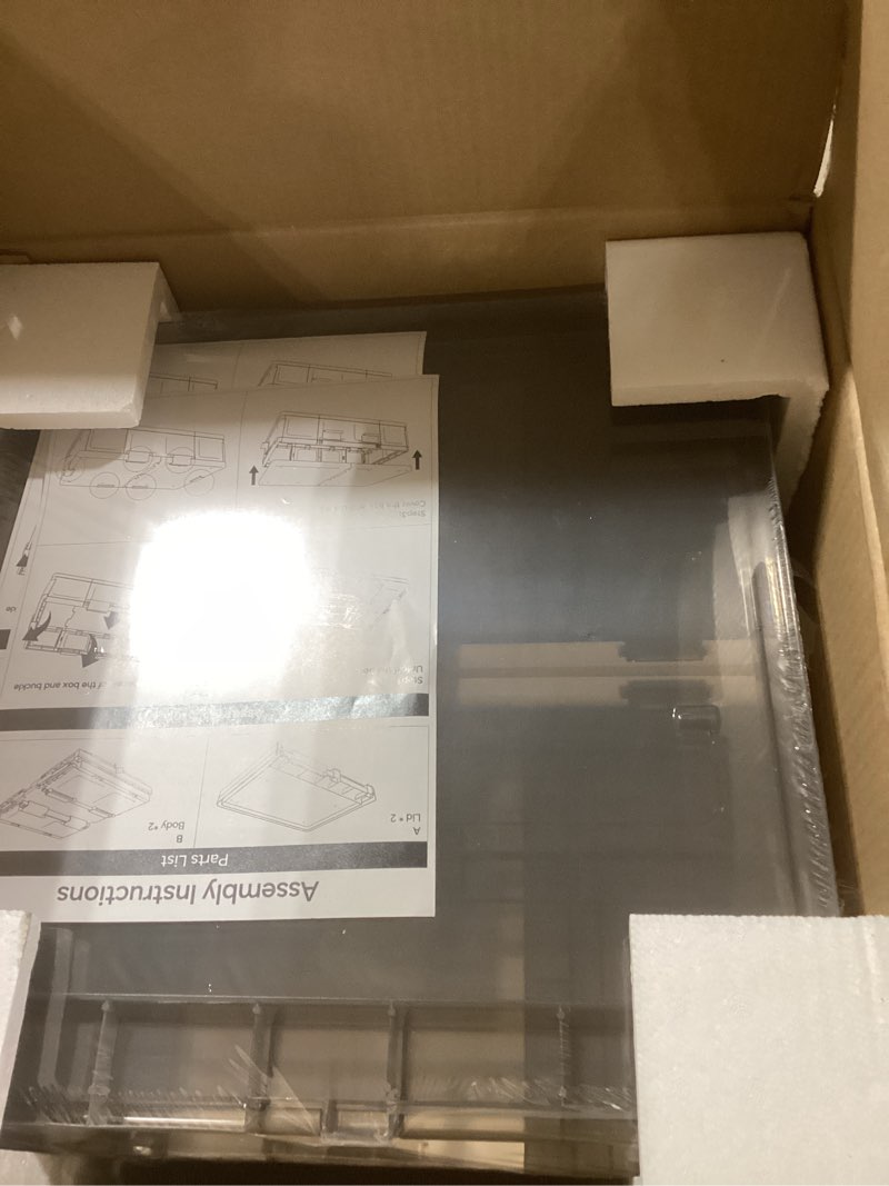 Condition photo showing Good Condition for Kitstorack Plastic Under Bed Storage Containers,2 Pack Underbed Storage with Wheels,Foldable and Stackable Under Bed Organizer,Moisture and Dust-proof Storage Boxes for Clothes Shoes,13.6 Gal Large - 2 PACK