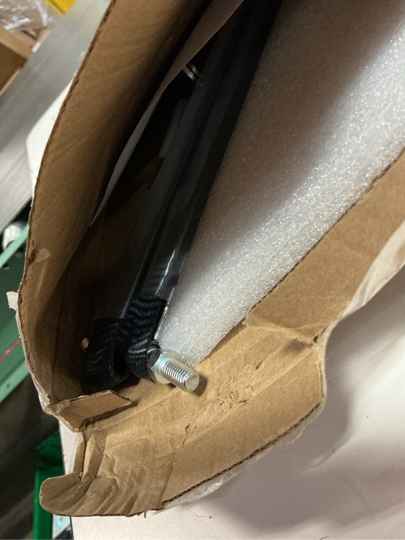 Condition photo showing Good Condition for 36 inch 80lbs 356n gas struts for heavy lid rv bed trap door toolbox lid camper bed storage crate basement floor hatch shed windows, 36" diy gas shocks lift kit with l mount brackets, 2 pcs by iaqwe 36" 80lb