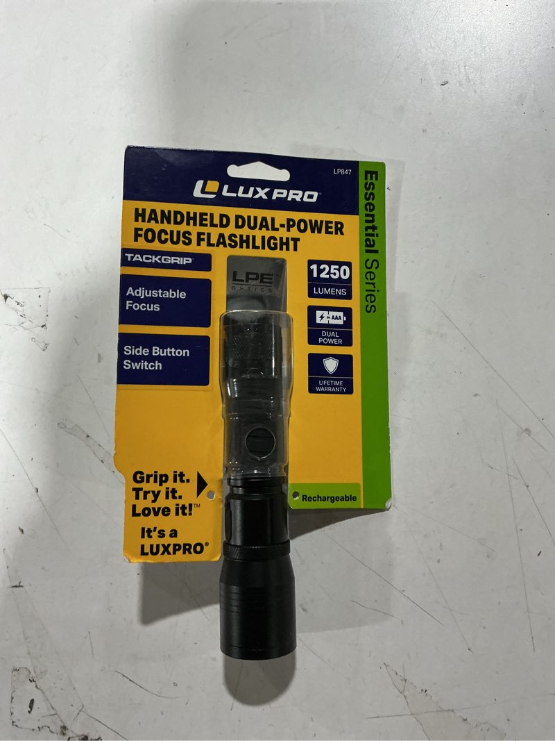 Lux-Pro 1100-Lumen 4 -Adjustable Mode LED Rechargeable Flashlight