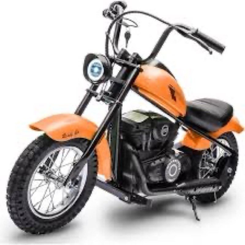 electric motorcycle for kids, 24v 250w dirt bike, two speed max up to 14mph & 60 minutes continuous,