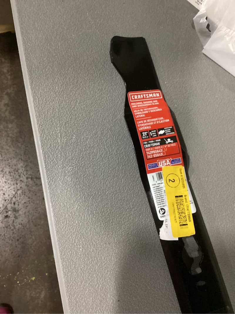 Condition photo showing Good Condition for craftsman 21-in deck multipurpose mower blade for walk-behind mowers 742-05643