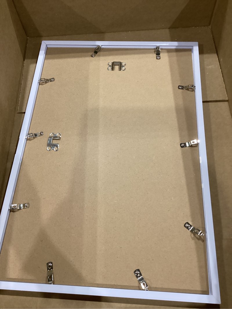Condition photo showing As Is for white poster frame 16x20