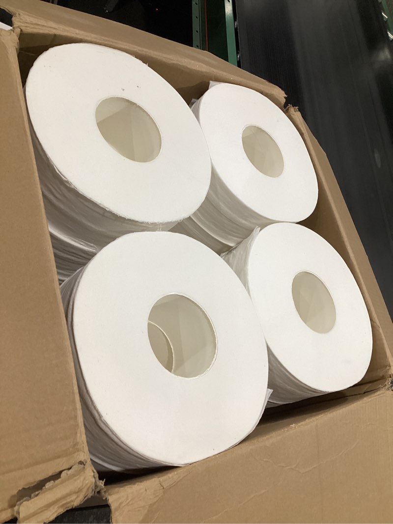 Condition photo showing Good Condition for GEN 202 Jumbo JRT Bath Tissue, 2-Ply, White, 9 in Diameter, 12 Count (Pack of 1) Bath Tissue, White