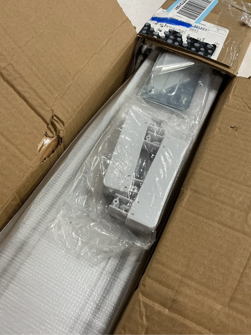 Condition photo showing Good Condition for double row curtain track ceiling mounted, silent heavy duty curtain track system, sliding rails for curtains, room divider for bedroom living room hospital (track ships in sections with connectors) 4.4m(14.4ft) white