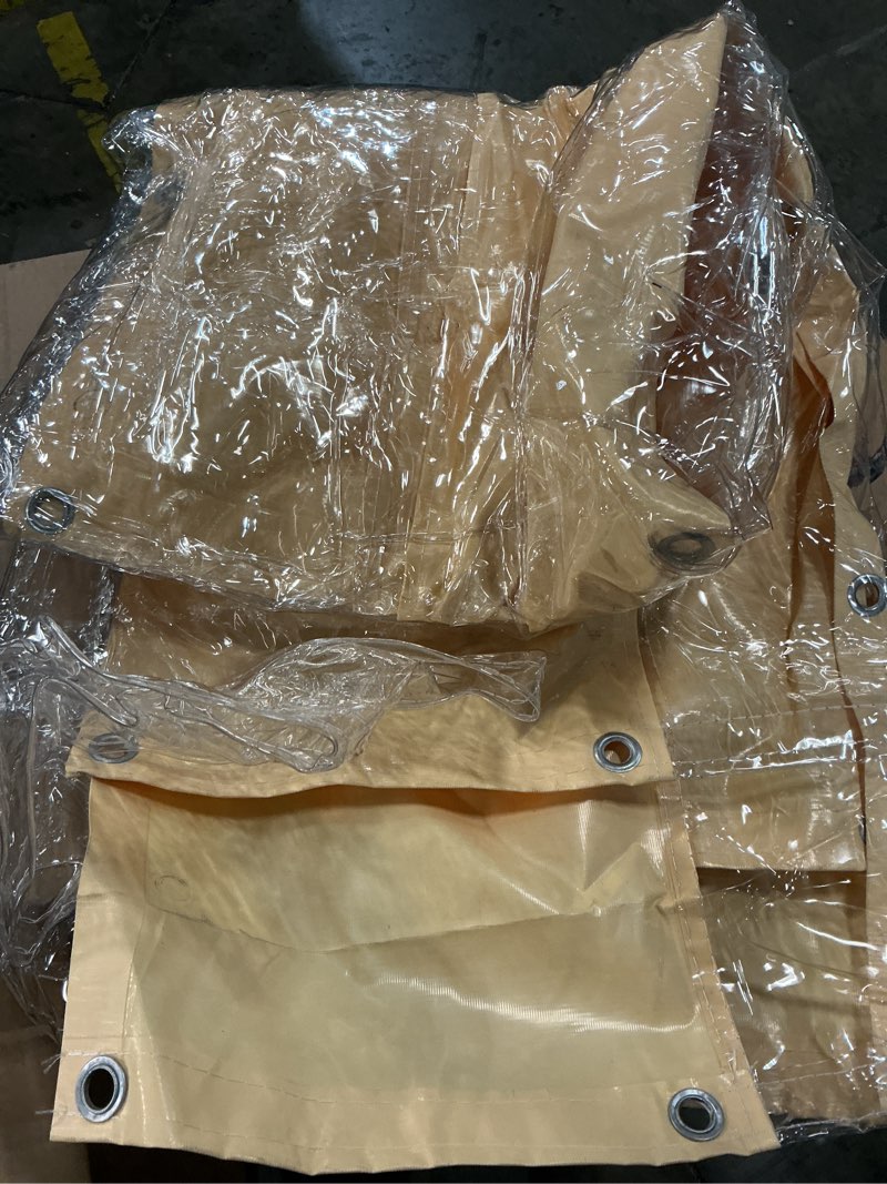Condition photo showing Good Condition for tarps heavy duty waterproof 1.5x2m 1.2x1.5m 1.2x1.8m 2x2m 3x4m 4x6m beige tarpaulin cover 0.45mm thick large ground camping sheet, customisable(1x1m)