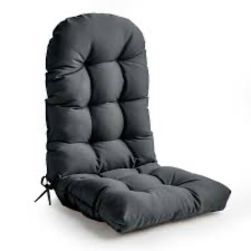 Lucresta Adirondack Chair Cushion, High Back Patio Cushions with Adjustable Ties, 48.8 x 20.4 x 4.3,