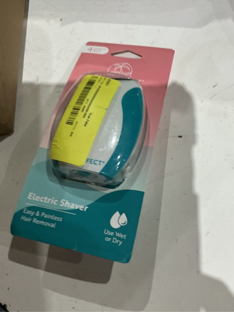 Condition photo showing As Is for palmperfect electric shaver, female electric shavers, battery operated, color and pattern may vary